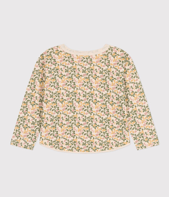 Langärmeliges T-Shirt mit Printmotiv aus Doppeljersey Kinder/Mädchen weiss AVALANCHE/ MULTICO