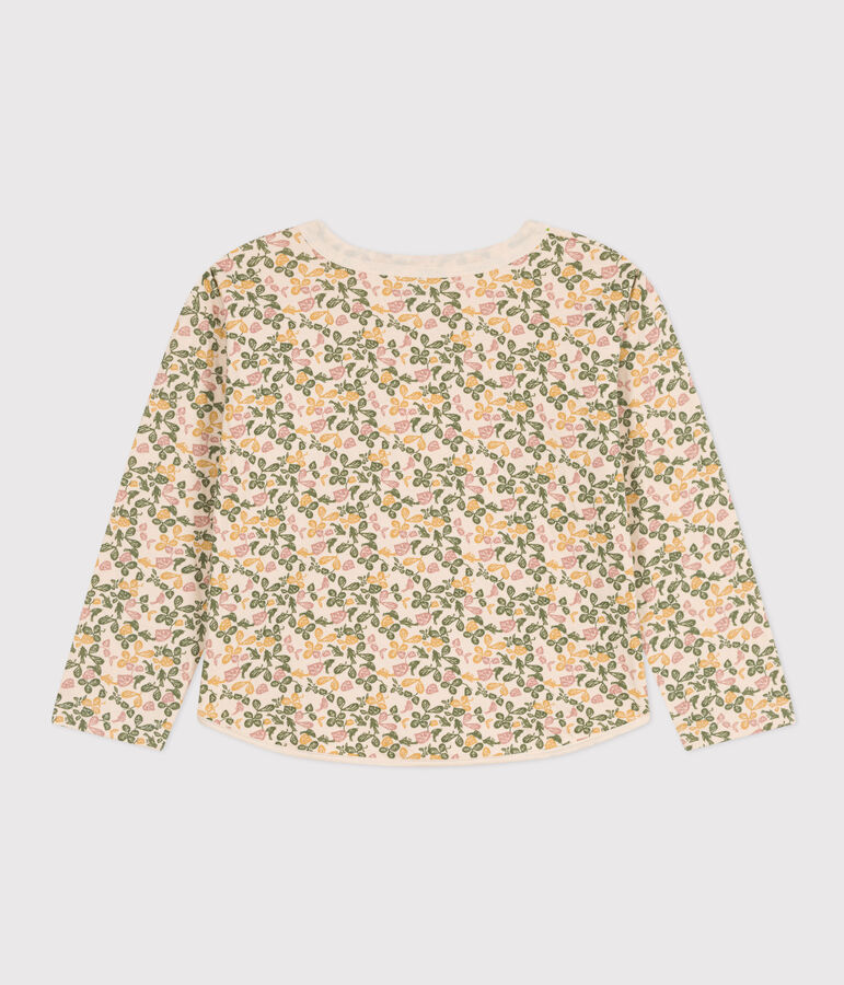 Lang&auml;rmeliges T-Shirt mit Printmotiv aus Doppeljersey Kinder/M&auml;dchen naturfarben/vielfarbig