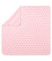 Gemusterte baby-laken unisex rosa VIENNE/weiss MULTICO