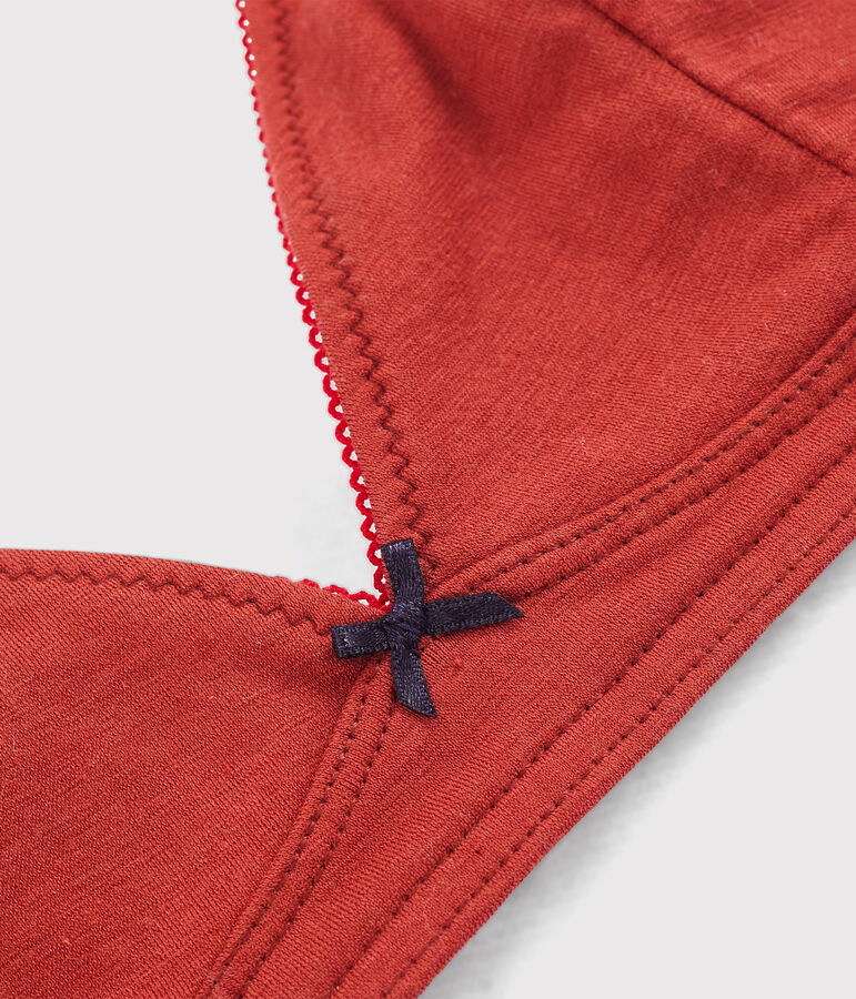 Bh aus extra feinem jersey braun