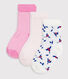 3er-Set Baby-Socken aus Baumwolle mit Blumenmotiv 