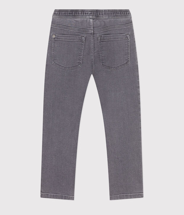 Umweltfreundliche Kinderhose in Regular-Fit-Passform aus Denim f&uuml;r Jungen grau