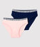 2er-Set Sport-Slips aus Bio-Baumwolle für Mädchen variante 1