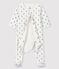 Baby-Bodyjama aus Bio-Baumwoll-Velours mit Koala-Motiv weiss MARSHMALLOW/weiss MULTICO