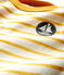 Langärmeliges Baby-T-Shirt für Jungen weiss MARSHMALLOW/gelb BOUDOR