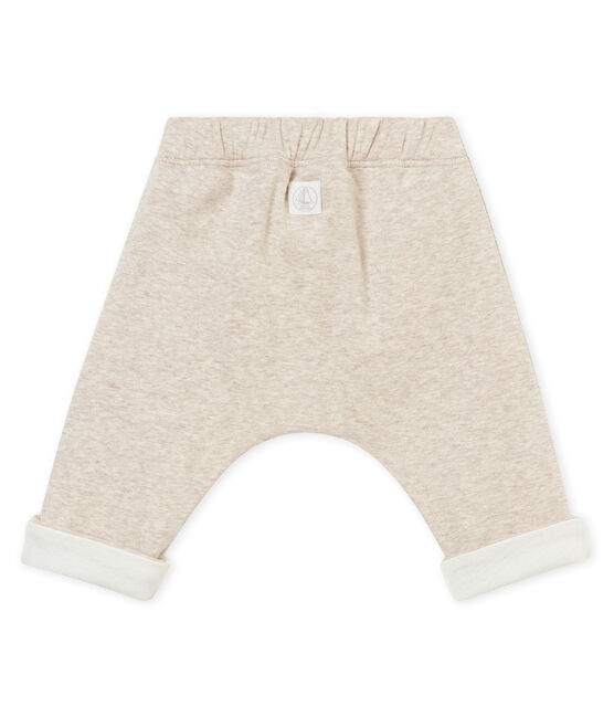 Gefütterte Unisex Baby Hose beige CREAMY CHINE