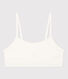 Unifarbenes Damen-Bustier aus Baumwolle und Elastan