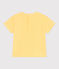 Kurzärmeliges Baby-T-Shirt aus einfarbiger Baumwolle gelb ORGE