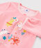 Yoga-Kinderpyjama mit Tiermuster für Mädchen rosa GRETEL