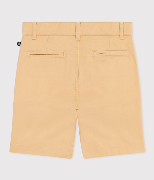 Kinder-Bermudashorts aus Baumwoll-Kattun f&uuml;r Jungen beige