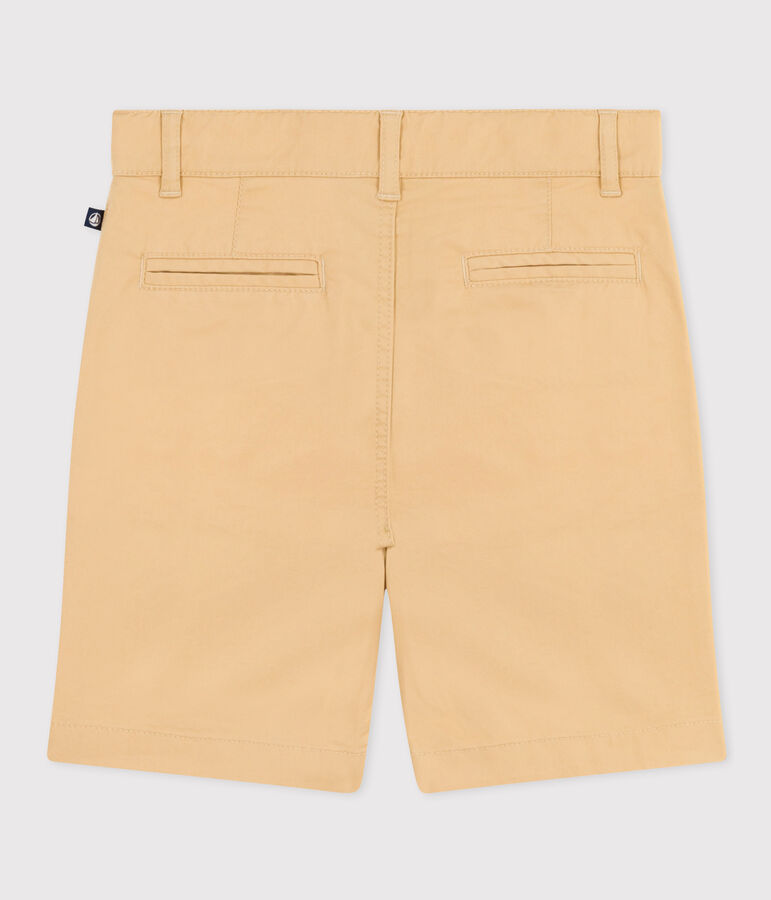 Kinder-Bermudashorts aus Baumwoll-Kattun f&uuml;r Jungen beige