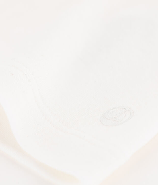 Kurz&auml;rmliges Kinder-T-Shirt aus Baumwolle f&uuml;r M&auml;dchen weiss