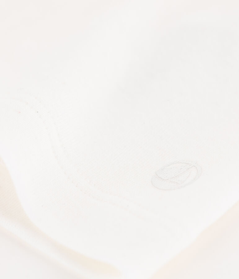 Kurz&auml;rmliges Kinder-T-Shirt aus Baumwolle f&uuml;r M&auml;dchen weiss