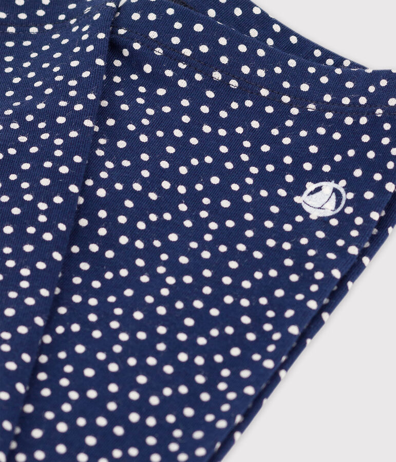 Leggings aus Jersey mit Elasthan f&uuml;r M&auml;dchen blau/weiss