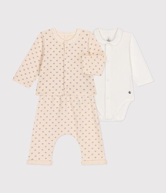 3er-Set aus leichtem Molton für Babys blau AVALANCHE/ BEACH