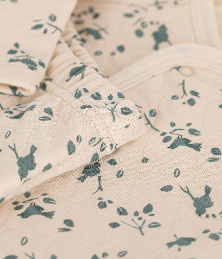 2er-Set aus gestepptem Doppeljersey f&uuml;r Babys naturfarben/gr&uuml;n