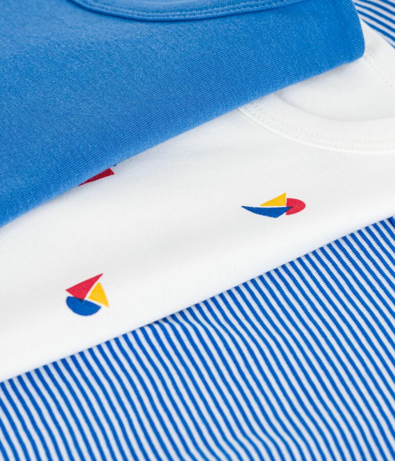 Set kurz&auml;rmelige Kinder-T-Shirts aus bedruckter Baumwolle vielfarbig