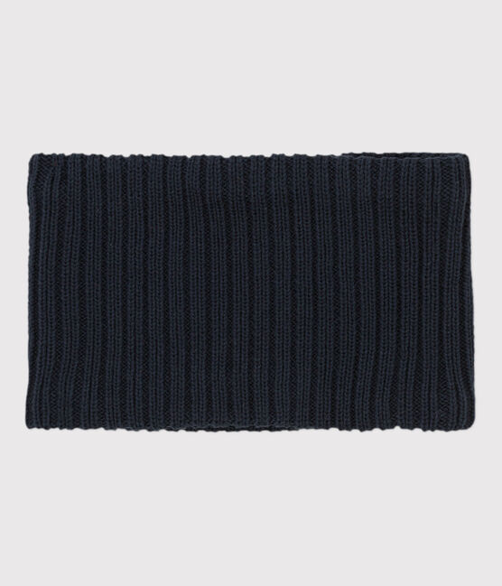 Baby-Schlauchschal aus Strickgewebe, mit recyceltem Fleece gefüttert blau SMOKING