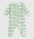 Baby Fleece-Pyjama zum Überziehen mit Wal-Motiv. 