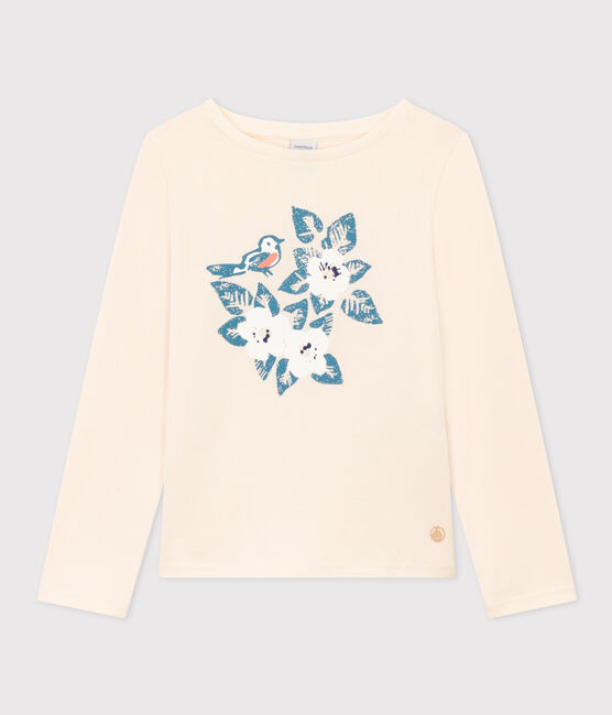 Langärmeliges T-Shirt aus Baumwolle für Kinder/Mädchen AVALANCHE/ POLOCHON