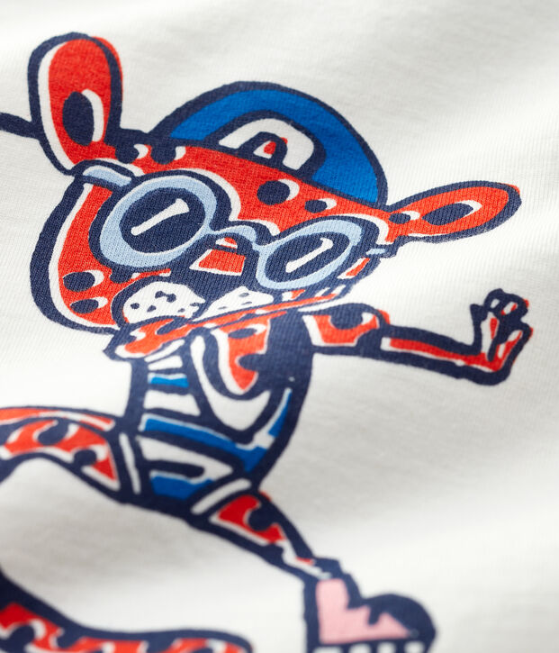 Baby-T-Shirt aus Baumwolle. weiss