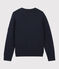 Kinderpullover aus Wolle und Baumwolle blau SMOKING