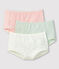 3er-Set Shortys aus Bio-Baumwolle und Elastan mit Pailletten-Print für Mädchen variante 1