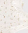 Baby-Schlafsack aus Nicki mit Blumenmotiv TOG-Wert 3 weiss MARSHMALLOW/weiss MULTICO