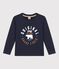 Langärmeliges Kinder-T-Shirt aus Baumwolle für Jungen blau RUISSEAU/ SMOKING