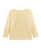 Grafisches Streifenshirt für Damen beige COQUILLE/gelb BOUDOR