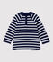 Baby-Bluse aus Baumwolle. blau SMOKING/ MARSHMALLOW ARGENT BRILLANT
