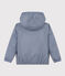 Warme Windjacke aus recyceltem Polyester für Kinder Mädchen/Jungen blau SMOKING/weiss MARSHMALLOW