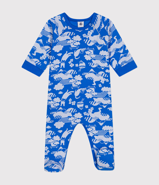 Baby-Pyjama aus Baumwolle, mit Reißverschluss FUJI/ MARSHMALLOW