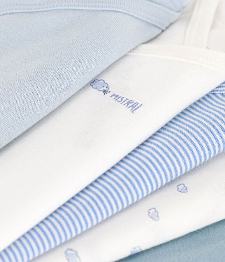 5er-Set bedruckte lang&auml;rmelige Bodys aus Baumwolle vielfarbig