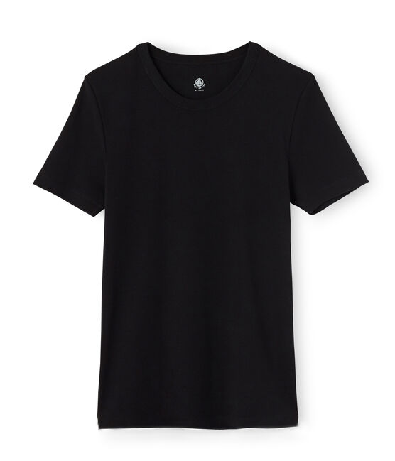 Emblematisches kurzärmliges T-Shirt für Herren schwarz NOIR