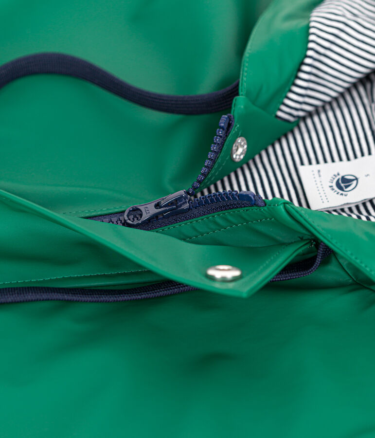 Ikonische Regenjacke f&uuml;r Damen und Herren gr&uuml;n