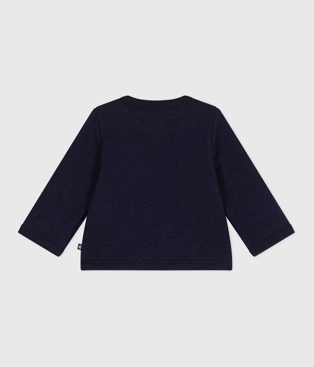 Baby-Cardigan aus festem Baumwollstoff mit Herzmotiv SOIR