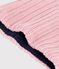 Kinder-Schlauchschal aus Strick mit Fleece-Futter rosa CHARME