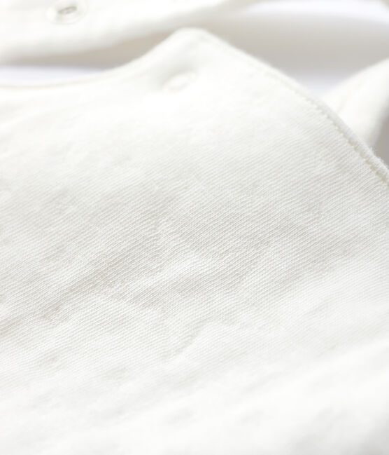 Baby-Latzhose aus Bio-Baumwoll-Doppeljersey in Weiß weiss MARSHMALLOW