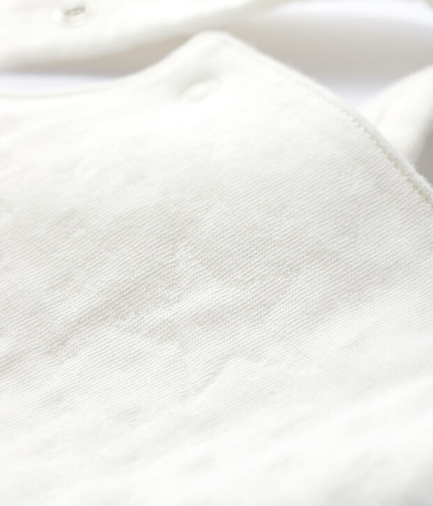 Baby-Latzhose aus Bio-Baumwoll-Doppeljersey in Wei&szlig; weiss