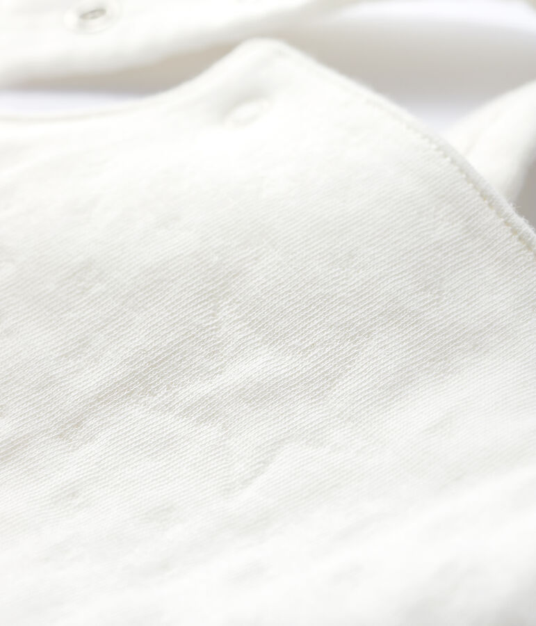 Baby-Latzhose aus Bio-Baumwoll-Doppeljersey in Wei&szlig; weiss