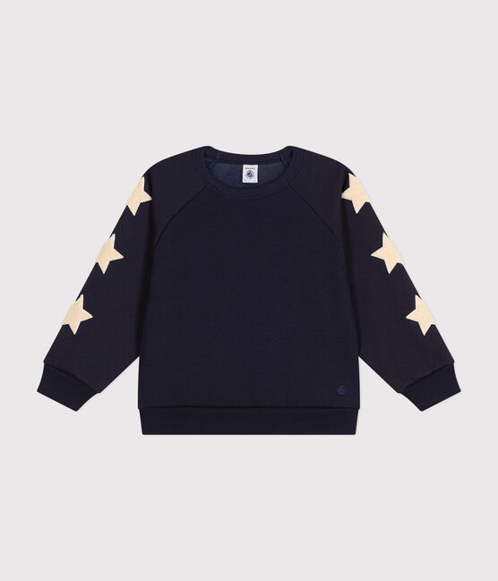 Kinder-Sweatshirt aus warmem Molton für Jungen blau SMOKING