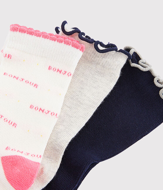 3er-Set Kindersocken für Mädchen variante 1