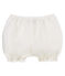 Baby-bloomer-höschen aus leinen mädchen weiss MARSHMALLOW