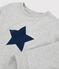 Kinder-Sweatshirt aus Molton für Mädchen / Jungen grau BELUGA/blau MEDIEVAL