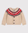 Baby-Cardigan aus Woll-/Baumwollstrick TRENCH/ MULTICO