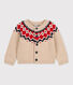 Baby-Cardigan aus Woll-/Baumwollstrick