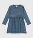 Langärmeliges Kleid mit Streifenmotiv für Mädchen
