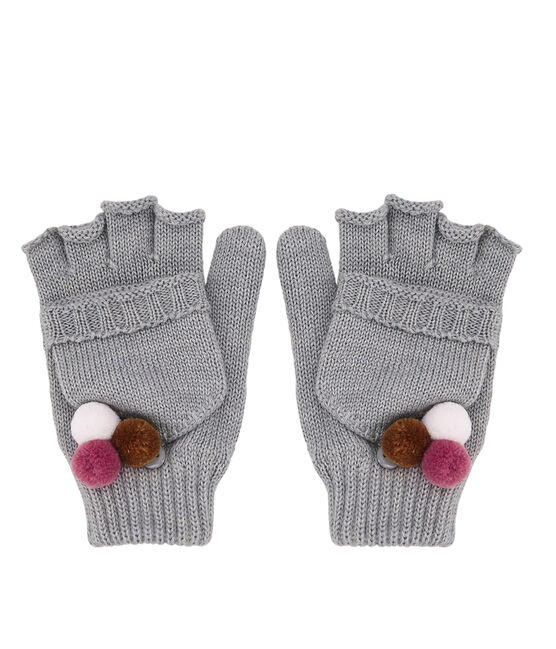 Mädchen Handschuhe grau SUBWAY CHINE