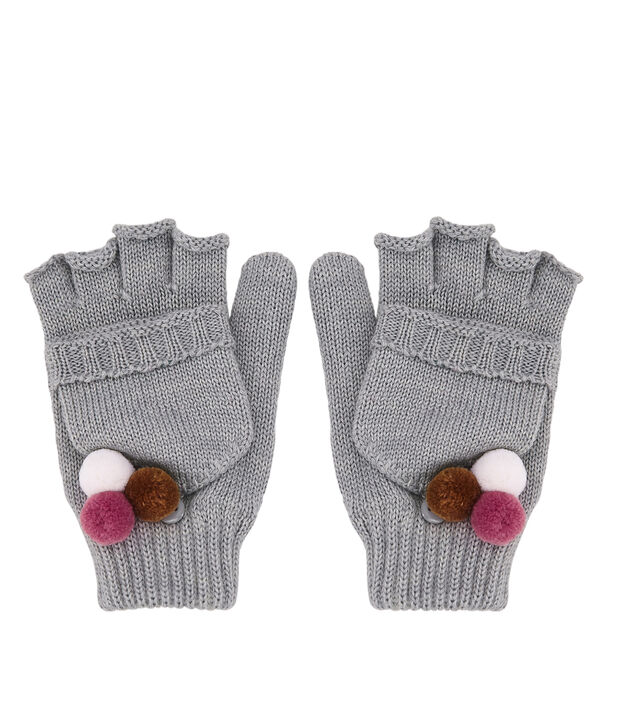 M&auml;dchen Handschuhe grau